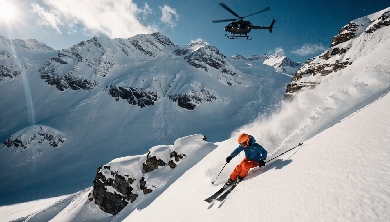 Heli-skiing in the Whistler backcountry
